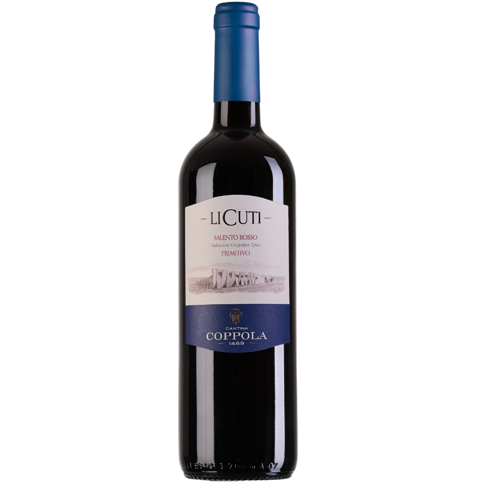 LI CUTI ROSSO PRIMITIVO IGT SALENTO 0.75 COPPOLA 1489 VINO ROSSO PUGLIA PRIMITIVO